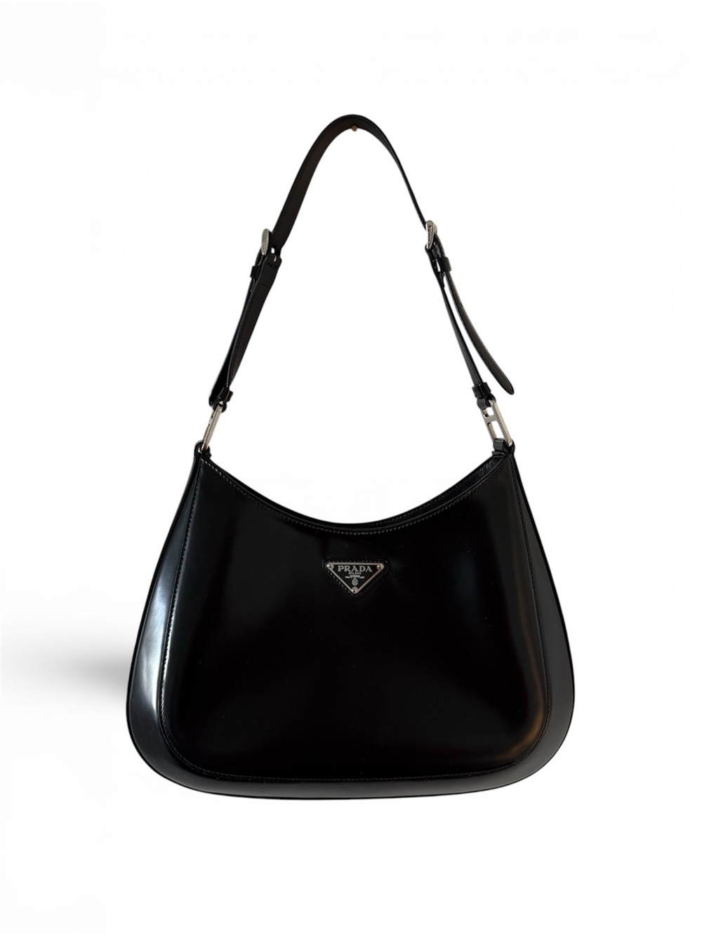 Prada Cleo Brushed Leather Shoulder Bag